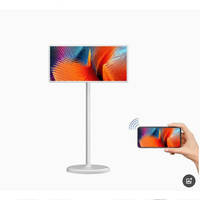 21.5 pouces 27 pouces support de sol LCD publicité TV écran mobile 32 pouces Android écran numérique avec batterie