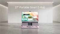 Moniteur intelligent portable 27 pouces Android 15 en forme de valise, batterie longue autonomie, distribution mondiale, usine de niveau 1