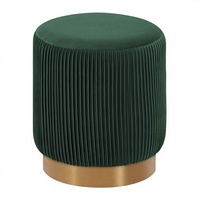 Tabouret convertible pour enfants, ottoman moderne en velours et bois, meubles de chambre à coucher, salon, usage domestique de luxe, hôtel, école, entrepôt