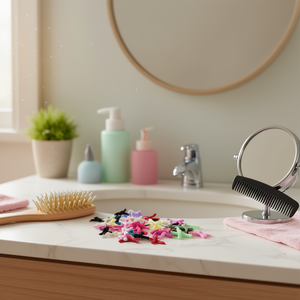 Elastici per capelli Ilan 3 cm neri 20 pezzi per bambini e adulti - Product Image 3