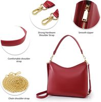 Sac à main de luxe vintage pour femme en PU, sac fourre-tout, sac bandoulière, sac hobo avec fermeture éclair, 2 sangles amovibles, doublure en polyester