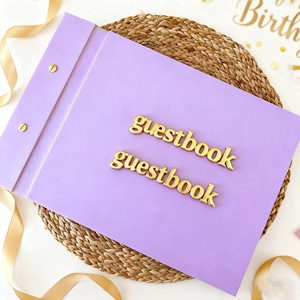 Tùy chỉnh in ấn trống trang <span class=keywords><strong>A4</strong></span> A5 Quà Tặng đính hôn thay thế lưu bút dấu hiệu Acrylic đám cưới của khách cuốn sách dấu hiệu - Product Image 5