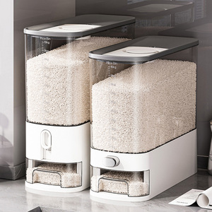 <b>Rice</b> Storage <b>Container</b> 10kg Airtight Insect Proof Moisture Proof Kitchen Cabinet <b>Rice</b> Bin - Product Image 1
