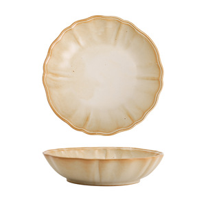 Tazón <span class=keywords><strong>de</strong></span> Cerámica Rústico Estilo Japonés, <span class=keywords><strong>Plato</strong></span> <span class=keywords><strong>Hondo</strong></span> para Ensalada <span class=keywords><strong>de</strong></span> Inspiración Vintage, Apto para Restaurantes y Uso Doméstico - Product Image 5