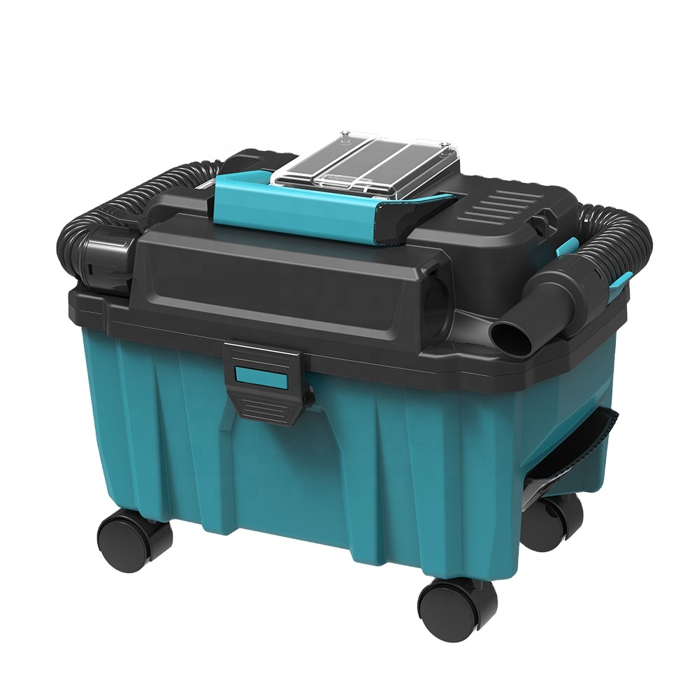 18В бесщеточный 3-галлонный HEPA фильтр беспроводной портативный экстрактор влажной/сухой пыли/синий картридж циклонный перезаряжаемый пылесос