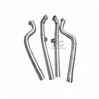 Collecteur d'échappement sport avec catalyseur SS304 et tuyaux de descente pour Mercedes-Benz E63 6.2L M156 W212 – Améliore la puissance et le couple en crête