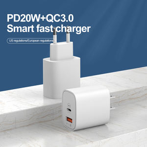Nouveautés Chargeur mural double port personnalisé PD Charge rapide <span class=keywords><strong>USB</strong></span> Type C QC3.0 Chargeurs portables Chargeur de téléphone <span class=keywords><strong>portable</strong></span> 20w - Product Image 3
