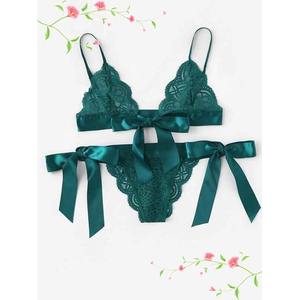 All'ingrosso Set di Lingerie di pizzo Sexy all'uncinetto di San Valentino da donna con ferretto - Product Image 5