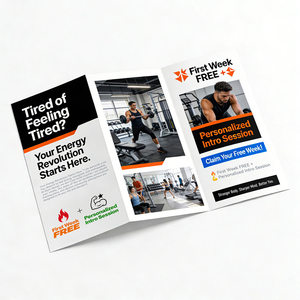 חוברת נייר אומנותי 250 גרם איכותית בהתאמה אישית, הדפסה דיגיטלית או אופסט, פלייר, עלון - Product Image 1