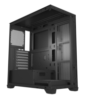 Boîtier PC de bureau ATX AntarcChill en gros avec panneau latéral en verre, boîtier PC noir, cabinet CPU, boîtier d'ordinateur de jeu ATX Mid Tower