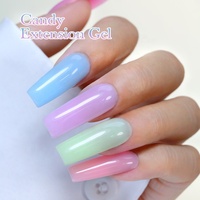 Macaron Construction Gel Laque Extension d'Ongles Fournitures pour Ongles Vente en Gros UV Soak Off Candy Extension Gel