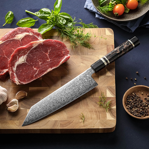 Hezhen mới Nhật Bản bunka dao zdp189 Damascus bột thép nhà bếp đầu bếp dao với hình bát giác nhựa xử lý - Product Image 3