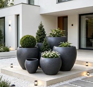 <span class=keywords><strong>Macetas</strong></span> de Fibra de Vidrio para Exteriores/Oferta de <span class=keywords><strong>Macetas</strong></span> para Jardín y Decoración del Hogar - Product Image 4