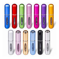 Mini Vaporisateur Portable de 5 ml pour Parfum, Récipient Vide et Rechargeable en Aluminium pour Cosmétiques et Alcool