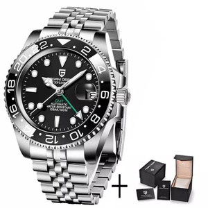 Nuevo Reloj Mecánico Pagani Design PD-1662, Bisel de Cerámica Negro y Gris, Reloj GMT de Marca de Primera Calidad, Cristal de Zafiro, Reloj Automático - Product Image 3