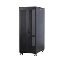 Armoire réseau SPCC à forte capacité de charge avec porte vitrée à ouverture simple, rack de serveur sur pied avec serrures