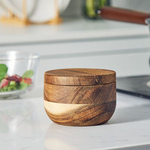 منزل طبيعي بيع بالجملة المنزل مطعم المطبخ استخدام صغير خشب السنط حارس السكر الفلفل الملح قبو - Product Image 1