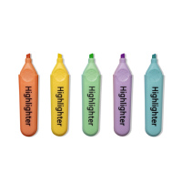 Chine Oem personnalisé pas cher surligneur marqueur rectangulaire bas quantité minimale de commande Macaron couleurs pastel surligneur stylo ensemble