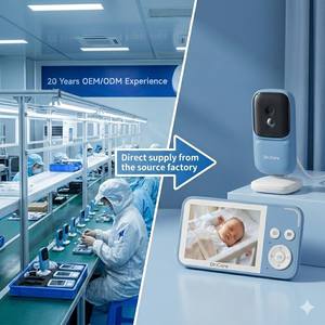 Babyphone vidéo avec audio bidirectionnel, détection de mouvement, Wi-Fi 2,4 GHz, résolution 720P, stockage local (jusqu'à 128 Go sur carte SD) - Product Image 3