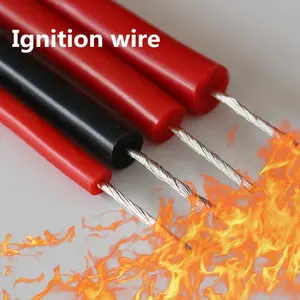 50KVDC 17AWG High Voltage Wire Cable Red Positive Lead Wire For CO2 Laser Power Supply And Laser Tube And Laser Cutting Machine