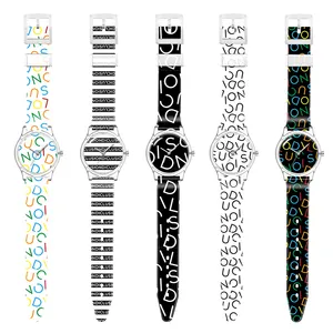 Movimento al quarzo giapponese plastica ecologica personalizza il Design dell'orologio stampato