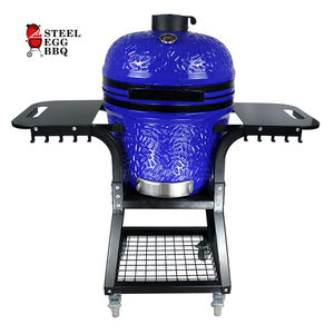 SEB <span class=keywords><strong>KAMADO</strong></span> / <span class=keywords><strong>BARBECUE</strong></span> À CHARBON EN ACIER DE 22 POUCES BLEU, GRILL SMOKELESS DE GRANDE TAILLE, FOUR À <span class=keywords><strong>BARBECUE</strong></span> DE LUXE - Product Image 6