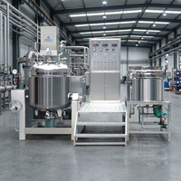 Homogeneizador Industrial de Vacío Supergrande, Línea de Producción Completa para Fábrica de Cosméticos, 2000L