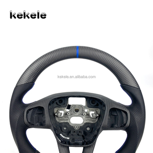 Amélioration de l'intérieur de la voiture, volant en cuir et fibre de carbone personnalisé pour Ford <span class=keywords><strong>Focus</strong></span> MK4 MK7 MK7.5 MK8 Carnival <span class=keywords><strong>ST</strong></span> - Product Image 2