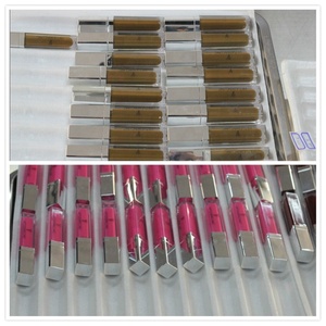 Cosmétiques trousse de maquillage en gros étiquette privée sans étiquette de logo d'oem LED votre logo lipgloss - Product Image 5