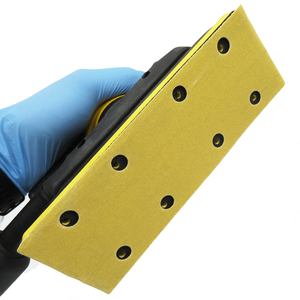 Diskon besar 70*400mm selip Strip persegi panjang kait dan <span class=keywords><strong>Loop</strong></span> pengamplasan cakram Velcro cakram amplas Multi lubang - Product Image 5