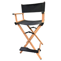 Dossier de chaise de maquillage en alliage d'aluminium et boîte de maquillage Chaise pliante assortie Chaise portable de loisirs