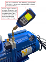 Pompe à vide monophasée Feiyue Value V-i180SV pour climatiseur, compatible avec les nouveaux réfrigérants CVC