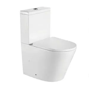 AP8869 European and Watermark toilet Five Star Hotel Bathroom two one piece square washdown floor mounted toilets