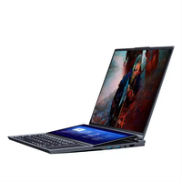 Nouvel ordinateur portable à double écran 16 pouces + 14,1 pouces, Windows 11, 32 Go de RAM, 1 To SSD, processeur Intel, optimisé pour les entreprises, châssis métallique, clavier anglais US