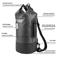 Bolsa seca impermeable plegable con logotipo personalizado para kayak, Camping, escalada, senderismo, expedición, bolsa de almacenamiento