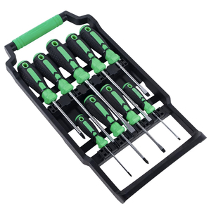 9 Pc <b>Screwdriver</b> Set Chrome Vanadium Steel Magnetic Tip Household Repair Tools Cross Phillips Bit Standard Handle - Product Image 3
