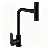 Robinet de cuisine monocommande chaud/froid en acier inoxydable durable à poser sur le plan pour la maison
