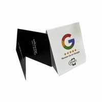 CLF CLF-C260309001 3"X4" NFC215 13.56MHz Carte de visite PVC étanche avec support Google Review Instagram Facebook Tripadvisor