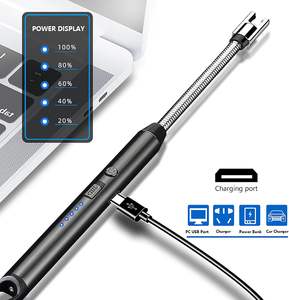 Quick & Easy 360 °   Briquet plasma à col flexible, coupe-vent et sans flamme, avec affichage LED, pour bougies, barbecue, grillades, camping, cuisinière et cheminée - Product Image 5