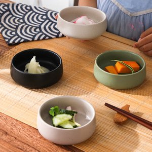 Vaisselle de cuisine japonaise pour la maison-Plat d'assaisonnement en céramique écologique Bol à collation Bol à soupe et à salade Petite assiette - Product Image 1