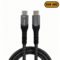 Câble USB 3.2 Gen2 Type-C Premium 5A Charge Rapide Tressé en Nylon Coque en Alliage d'Aluminium Sortie Vidéo 4K pour Produits Électroniques