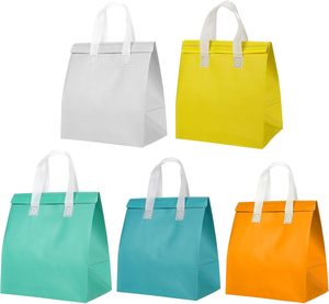 Bolsas Térmicas Desechables de Tela No Tejida, Personalizadas, Duraderas, con Asa, Aisladas, para Llevar Comida Caliente o Fría, Reutilizables para Pasteles, Reciclables - Product Image 1