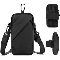 Dompet Lengan Olahraga Mini Anti Air, Tas Selempang Kecil, Tempat Ponsel, Kantong dengan Tali