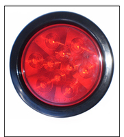 DOT Emark 4 Inch Round 10 leds piranha 12V 24V Stop Turn Singal Lights et feux arrière personnalisés pour camion, remorque et bus