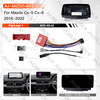 Ensemble d'écran de tableau de bord de 12,3 pouces pour Mazda CX-5/CX-8 2016-2022 Noir mat LHD RHD Autoradio Android Grand écran Double Din