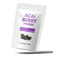 Marque privée Poudre naturelle de baies d'açai pour smoothie Boissons Poudre d'açai