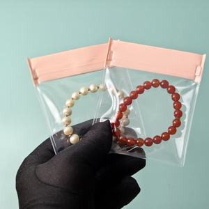 Emballage d'accessoires Sac en plastique EVA pour bijoux Emballage de bijoux givré réutilisable personnalisé Pochette à fermeture éclair - Product Image 1