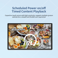 Layar Sentuh LED Digital Signage untuk Iklan Restoran & Pusat Perbelanjaan dengan CMS Berbasis Cloud yang Dapat Disesuaikan dan Gratis untuk Tampilan Dalam Ruangan