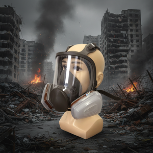 Masker Gas Full Face CF6800 <span class=keywords><strong>Respirator</strong></span> yang Dapat Digunakan Kembali dengan Filter yang Dapat Diganti untuk Perlindungan dari Semprotan Cat, Bahan Kimia, Pestisida, dan Debu - Product Image 2