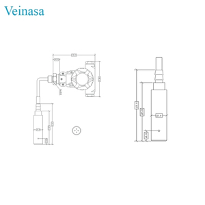 Veinasa-INLE 10M Sonde de niveau submersible en acier inoxydable 4-20mA Capteur de profondeur d'eau pour transmission de niveau submersible environnemental - Product Image 6